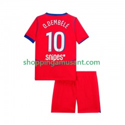 Maillot de Foot Paris Saint-Germain Ousmane Dembele 10 Enfant Neutre 2025-2026 Manche Courte
