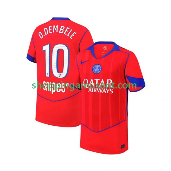 Maillot de Foot Paris Saint-Germain Ousmane Dembele 10 Homme Neutre 2025-2026 Manche Courte