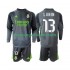 Maillot de Foot Real Madrid Andriy Lunin 13 Gardien Enfant Neutre 2025-2026 Manche Longue