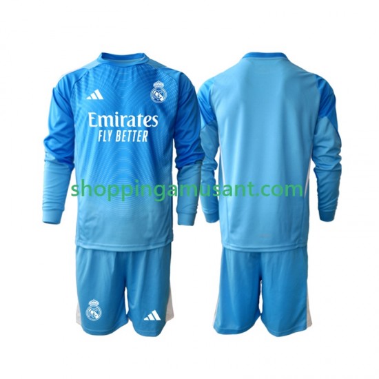 Maillot de Foot Real Madrid Gardien Enfant Domicile 2025-2026 Manche Longue