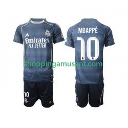 Maillot de Foot Real Madrid Mbappé Kylian 10 Enfant Extérieur 2025-2026 Manche Courte