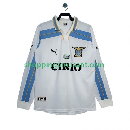 Maillot de Foot SS Lazio 2000 Rétro Homme Extérieur 1999 Manche Longue