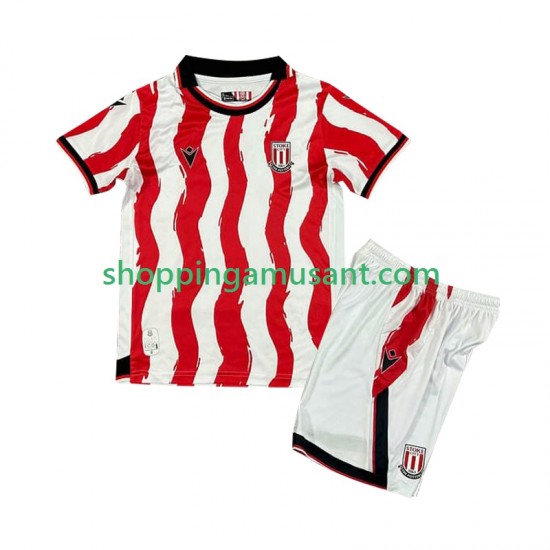Maillot de Foot Stoke City Enfant Domicile 2025-2026 Manche Courte