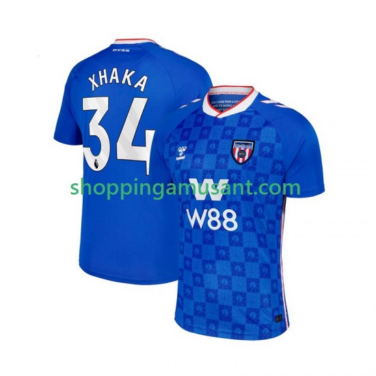 Maillot de Foot Sunderland Granit Xhaka 34 Homme Extérieur 2025-2026 Manche Courte