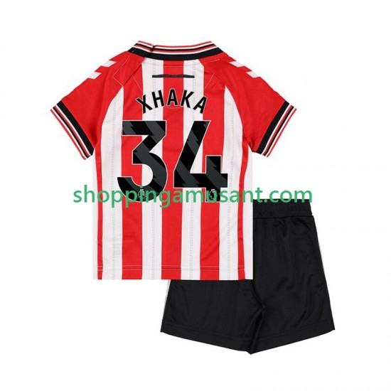 Maillot de Foot Sunderland Granit Xhaka 34 Enfant Domicile 2025-2026 Manche Courte