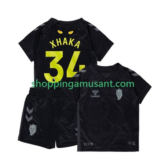 Maillot de Foot Sunderland Granit Xhaka 34 Enfant Neutre 2025-2026 Manche Courte