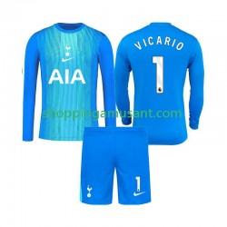 Maillot de Foot Tottenham Hotspur Guglielmo Vicario 1 Gardien Enfant Extérieur 2025-2026 Manche Longue