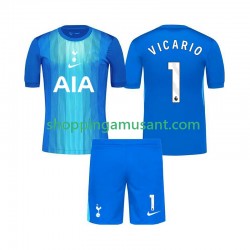 Maillot de Foot Tottenham Hotspur Guglielmo Vicario 1 Gardien Enfant Extérieur 2025-2026 Manche Courte