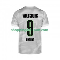 Maillot de Foot VfL Wolfsburg Mohamed Amoura 9 Homme Extérieur 2025-2026 Manche Courte