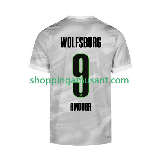 Maillot de Foot VfL Wolfsburg Mohamed Amoura 9 Homme Extérieur 2025-2026 Manche Courte