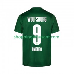 Maillot de Foot VfL Wolfsburg Mohamed Amoura 9 Homme Domicile 2025-2026 Manche Courte