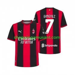 Maillot de Foot AC Milan Gimenez 7 Homme Domicile 2026-2027 Manche Courte