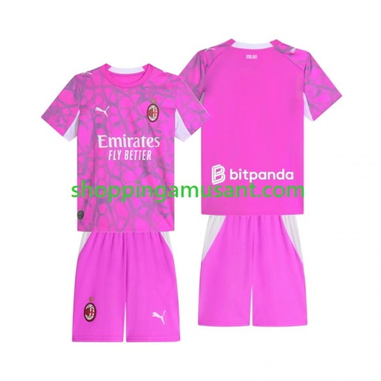 Maillot de Foot AC Milan Gardien Enfant Extérieur 2026-2027 Manche Courte