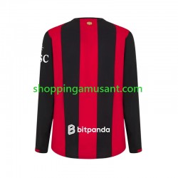 Maillot de Foot AC Milan Homme Domicile 2026-2027 Manche Longue