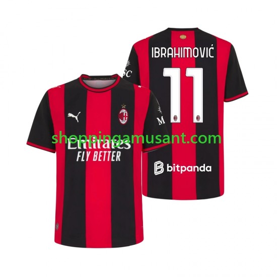 Maillot de Foot AC Milan Ibrahimović 11 Homme Domicile 2026-2027 Manche Courte