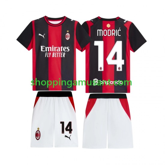 Maillot de Foot AC Milan Modrić Luka 14 Enfant Domicile 2026-2027 Manche Courte