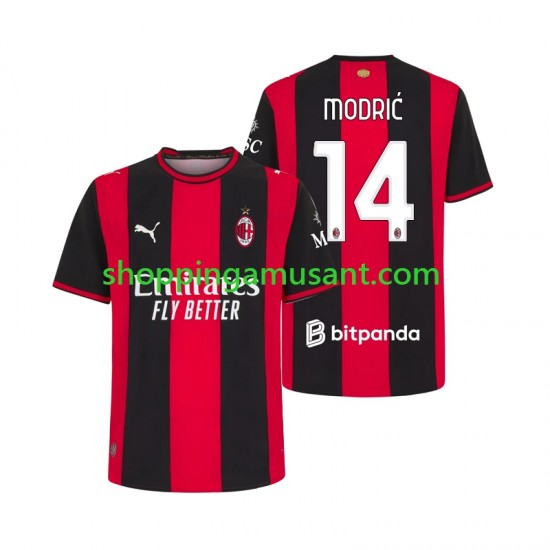 Maillot de Foot AC Milan Modrić Luka 14 Homme Domicile 2026-2027 Manche Courte