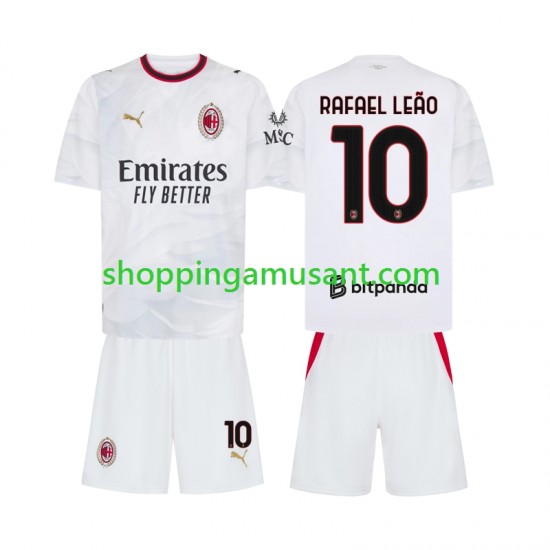 Maillot de Foot AC Milan Rafael Leao 10 Enfant Extérieur 2026-2027 Manche Courte