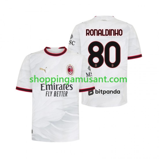 Maillot de Foot AC Milan Ronaldinho 80 Homme Extérieur 2026-2027 Manche Courte