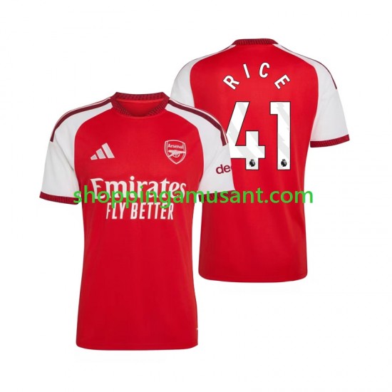 Maillot de Foot Arsenal Declan Rice 41 Homme Domicile 2026-2027 Manche Courte