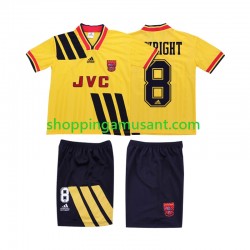 Maillot de Foot Arsenal WRIGHT 8 1993 Rétro Enfant Extérieur 1994 Manche Courte