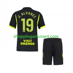 Maillot de Foot Atlético Madrid Julian Alvarez 19 Enfant Extérieur 2026-2027 Manche Courte