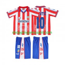Maillot de Foot Atlético Madrid PANTIC 10 1996 1997 Rétro Enfant Domicile Manche Courte