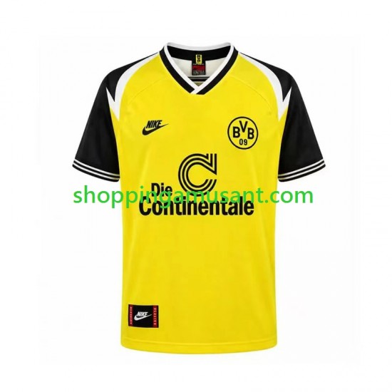 Maillot de Foot Borussia Dortmund 1995 Rétro Homme Domicile Manche Courte