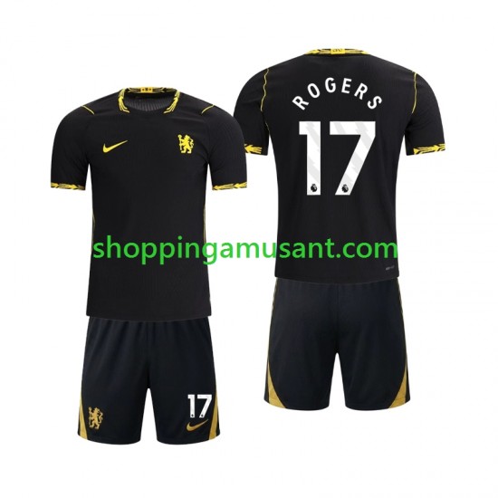 Maillot de Foot Chlesea Morgan Rogers 17 Enfant Extérieur 2026-2027 Manche Courte