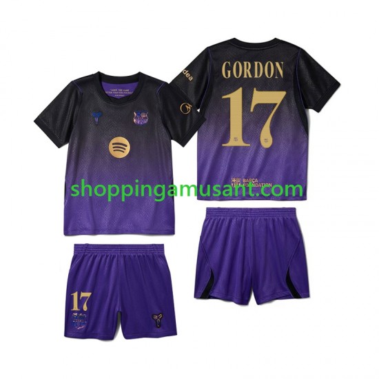 Maillot de Foot FC Barcelone Anthony Gordon 17 Enfant Extérieur 2026-2027 Manche Courte