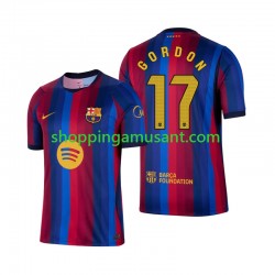 Maillot de Foot FC Barcelone Anthony Gordon 17 Homme Domicile 2026-2027 Manche Courte