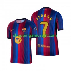 Maillot de Foot FC Barcelone Ferran Torres 7 Homme Domicile 2026-2027 Manche Courte
