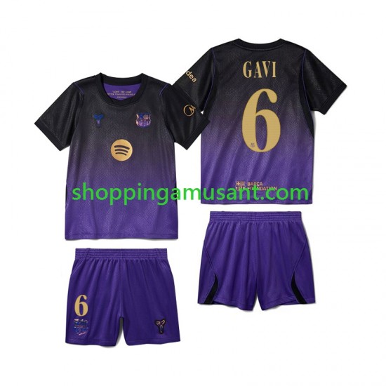 Maillot de Foot FC Barcelone Gavi 6 Enfant Extérieur 2026-2027 Manche Courte