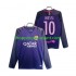 Maillot de Foot FC Barcelone Lionel Messi 10 2016 2017 Rétro Homme Extérieur Manche Longue