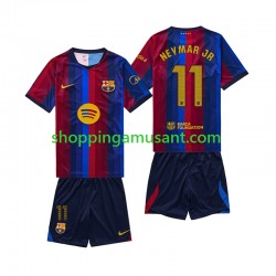 Maillot de Foot FC Barcelone Neymar JR 11 Enfant Domicile 2026-2027 Manche Courte