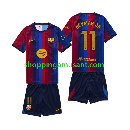 Maillot de Foot FC Barcelone Neymar JR 11 Enfant Domicile 2026-2027 Manche Courte