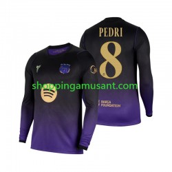 Maillot de Foot FC Barcelone Pedri 8 Homme Extérieur 2026-2027 Manche Longue