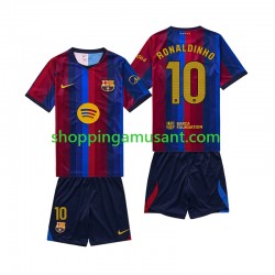 Maillot de Foot FC Barcelone RONALDINHO 10 Enfant Domicile 2026-2027 Manche Courte