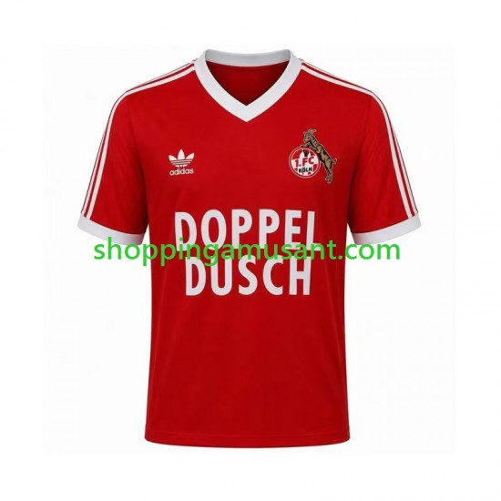 Maillot de Foot FC Cologne 1984 1985 Rétro Homme Extérieur Manche Courte