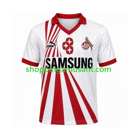 Maillot de Foot FC Cologne 1990 1991 Rétro Homme Domicile Manche Courte