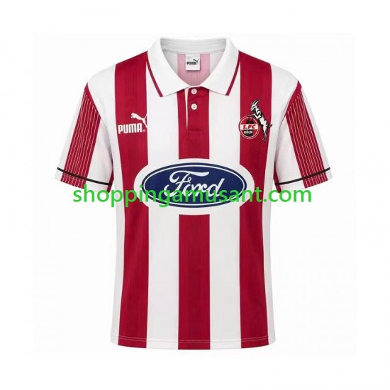 Maillot de Foot FC Cologne 1995 1996 Rétro Homme Domicile Manche Courte
