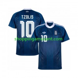 Maillot de Foot Grèce Christos Tzolis 17 Homme Extérieur 2026-2027 Manche Courte