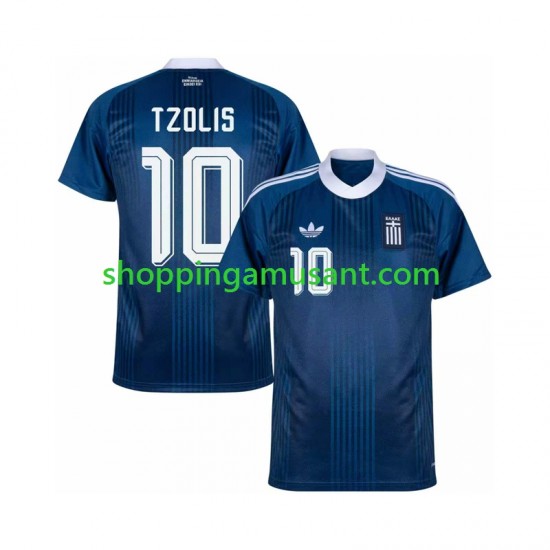 Maillot de Foot Grèce Christos Tzolis 17 Homme Extérieur 2026-2027 Manche Courte
