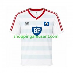 Maillot de Foot Hamburger SV 1986 Rétro Homme Extérieur Manche Courte