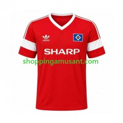 Maillot de Foot Hamburger SV 1988 Rétro Homme Extérieur Manche Courte