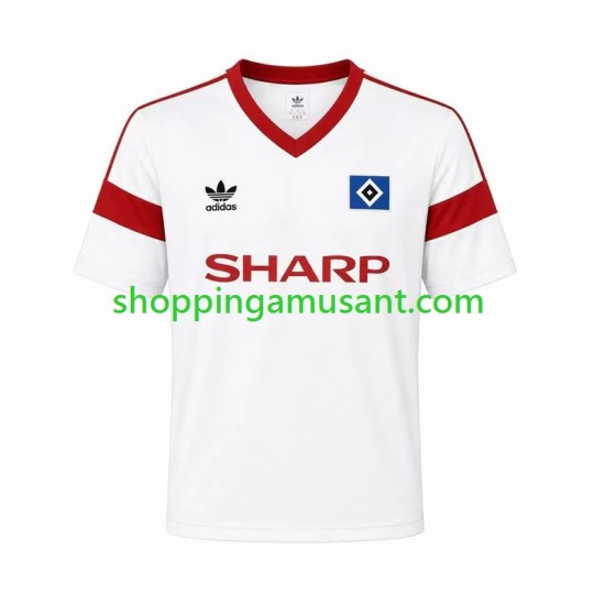 Maillot de Foot Hamburger SV 1988 Rétro Homme Domicile Manche Courte