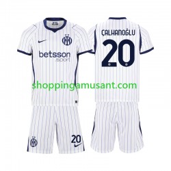 Maillot de Foot Inter Milan Hakan Calhanoglu 20 Enfant Extérieur 2026-2027 Manche Courte