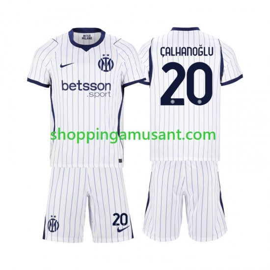 Maillot de Foot Inter Milan Hakan Calhanoglu 20 Enfant Extérieur 2026-2027 Manche Courte