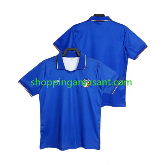 Maillot de Foot Italie 1990 Rétro Homme Domicile Manche Courte