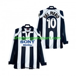 Maillot de Foot Juventus DEL PIERO 10 1997 Rétro Homme Domicile 1998 Manche Longue